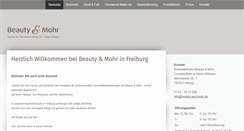 Desktop Screenshot of beauty-and-mohr.de