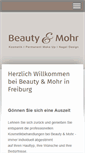Mobile Screenshot of beauty-and-mohr.de